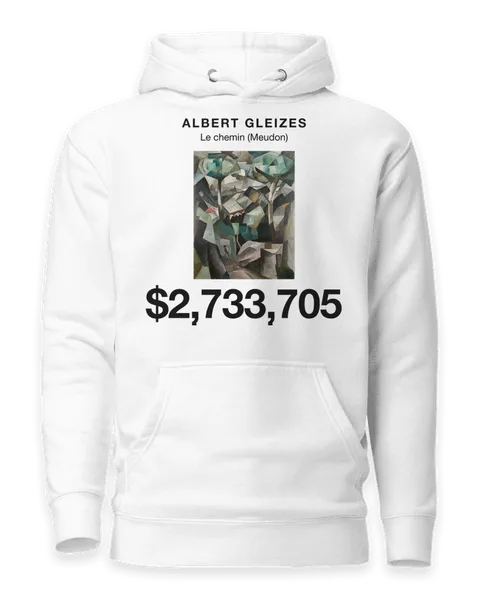 Le chemin (Meudon) by Albert Gleizes, on a white hoodie