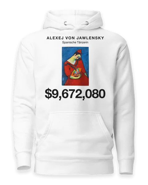 Spanische Tänzerin by Alexej von Jawlensky, on a white hoodie