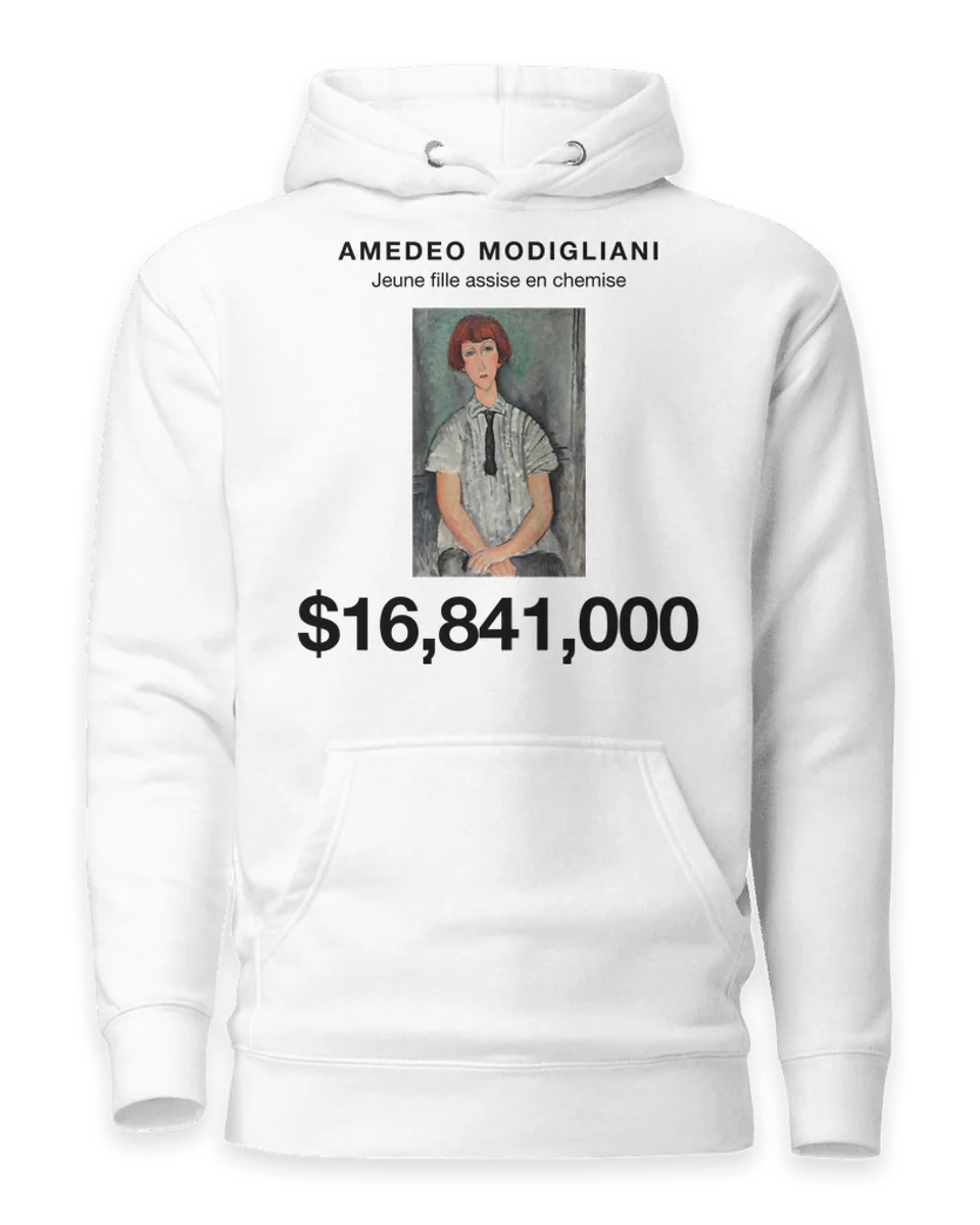 Hoodie: Jeune fille assise en chemise by Amedeo Modigliani