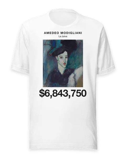 La Juive by Amedeo Modigliani, on a white t-shirt