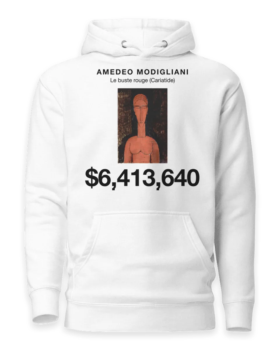 Hoodie: Le buste rouge (Cariatide) by Amedeo Modigliani