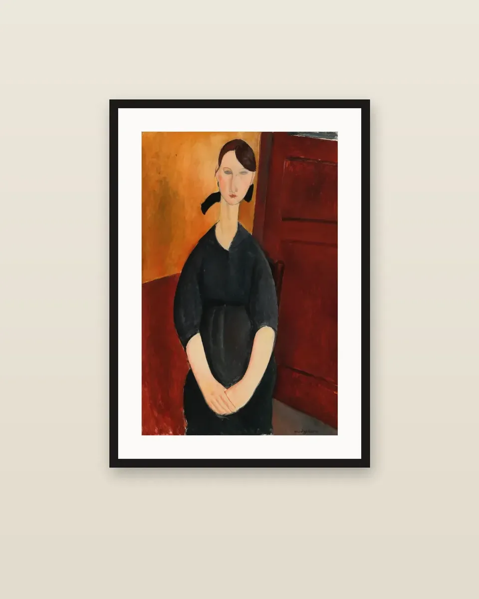 Paulette Jourdain by Amedeo Modigliani, framed