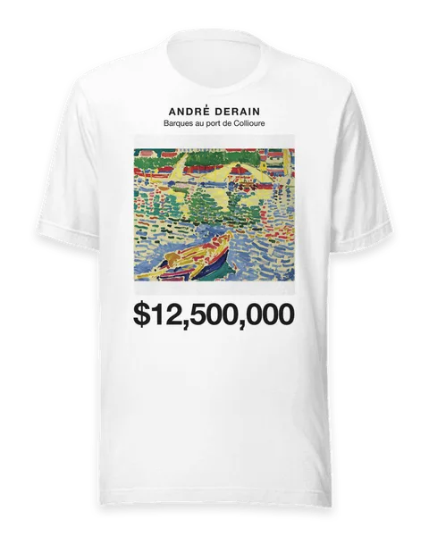 Barques au port de Collioure by André Derain, on a white t-shirt