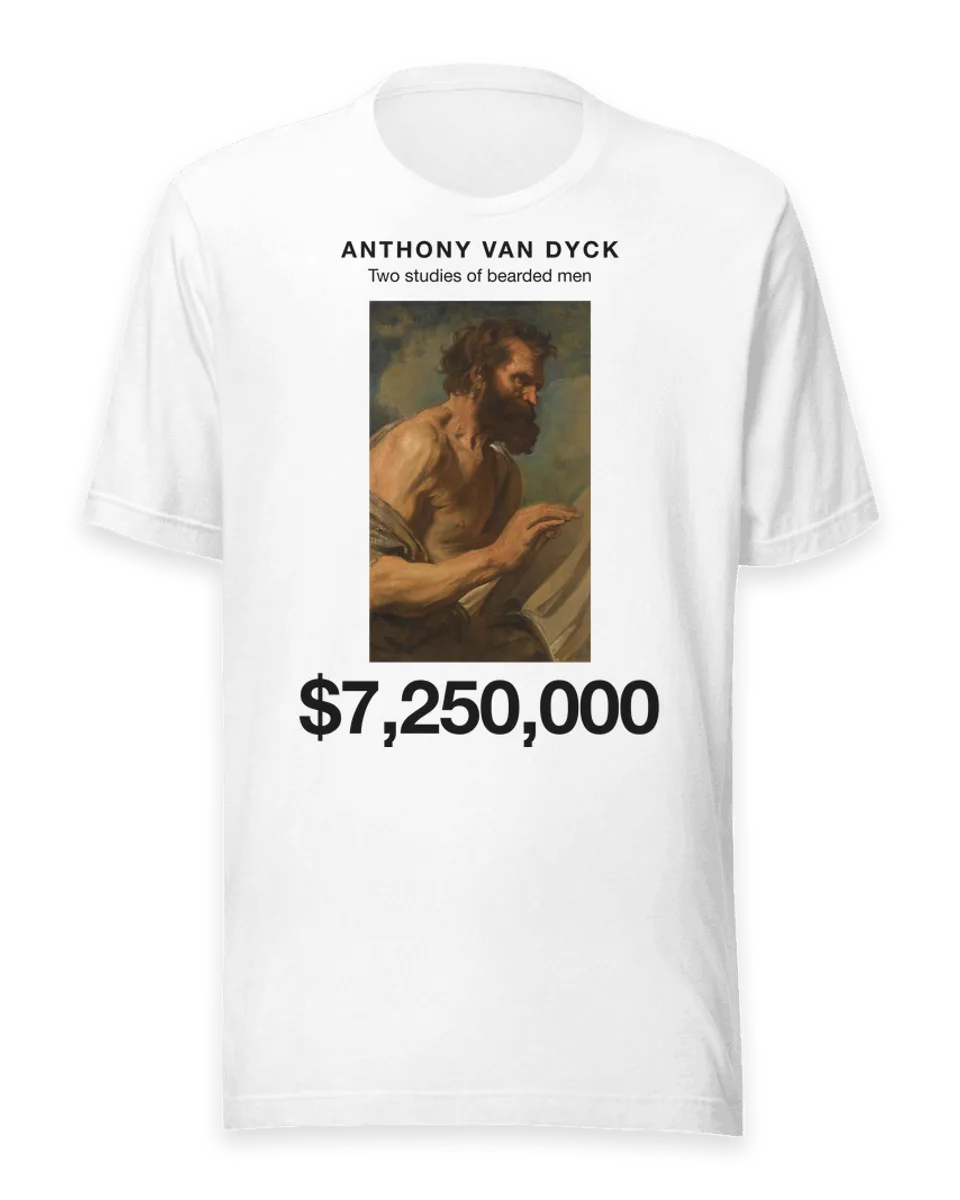 T-shirt: Two studies of bearded men by Anthony van Dyck
