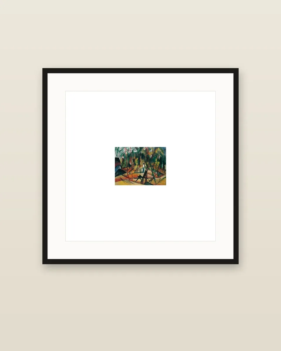 Waldspaziergang by August Macke, framed