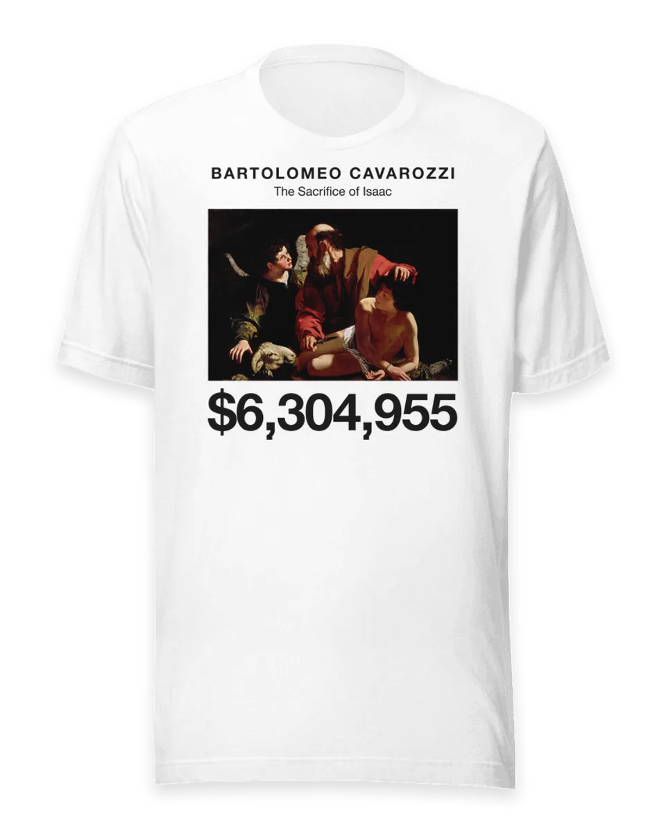 T-shirt: The Sacrifice of Isaac by Bartolomeo Cavarozzi