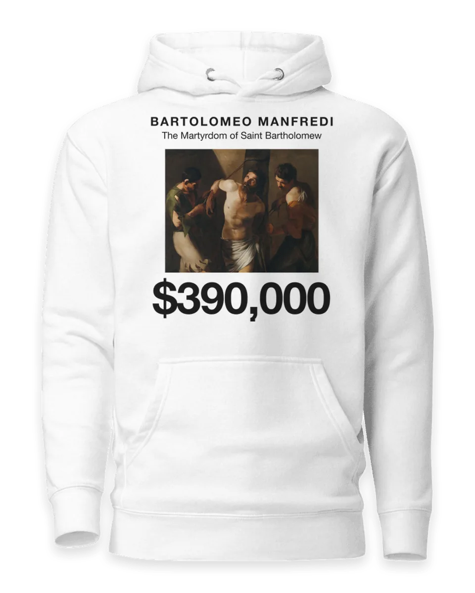 Hoodie: The Martyrdom of Saint Bartholomew by Bartolomeo Manfredi