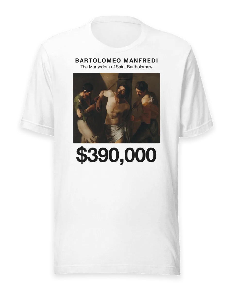 T-shirt: The Martyrdom of Saint Bartholomew by Bartolomeo Manfredi