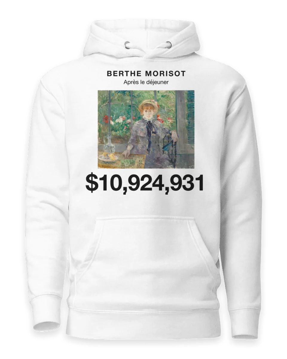 Hoodie: Après le déjeuner by Berthe Morisot