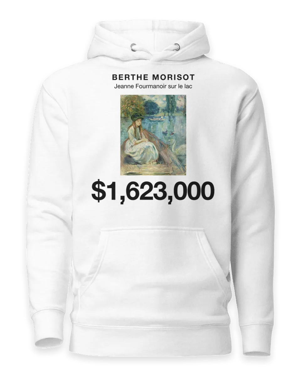 Hoodie: Jeanne Fourmanoir sur le lac by Berthe Morisot