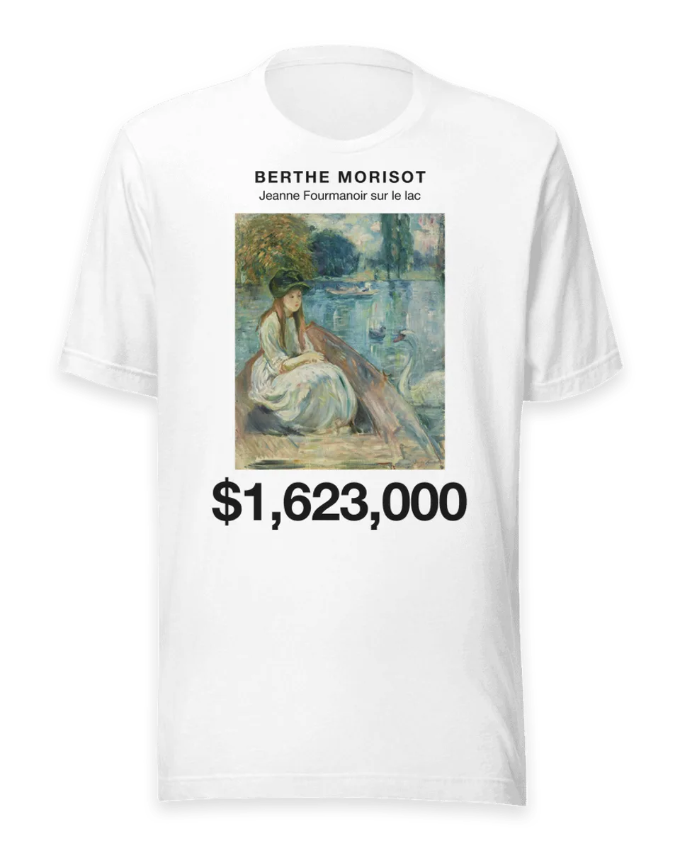 T-shirt: Jeanne Fourmanoir sur le lac by Berthe Morisot