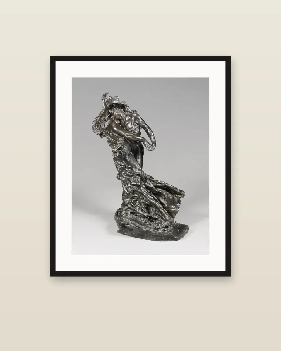 La Valse (première version) by Camille Claudel, framed