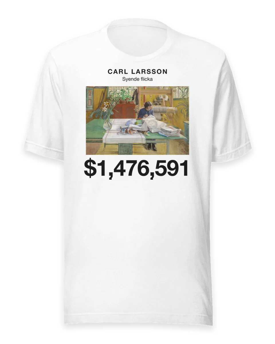 T-shirt: Syende flicka by Carl Larsson