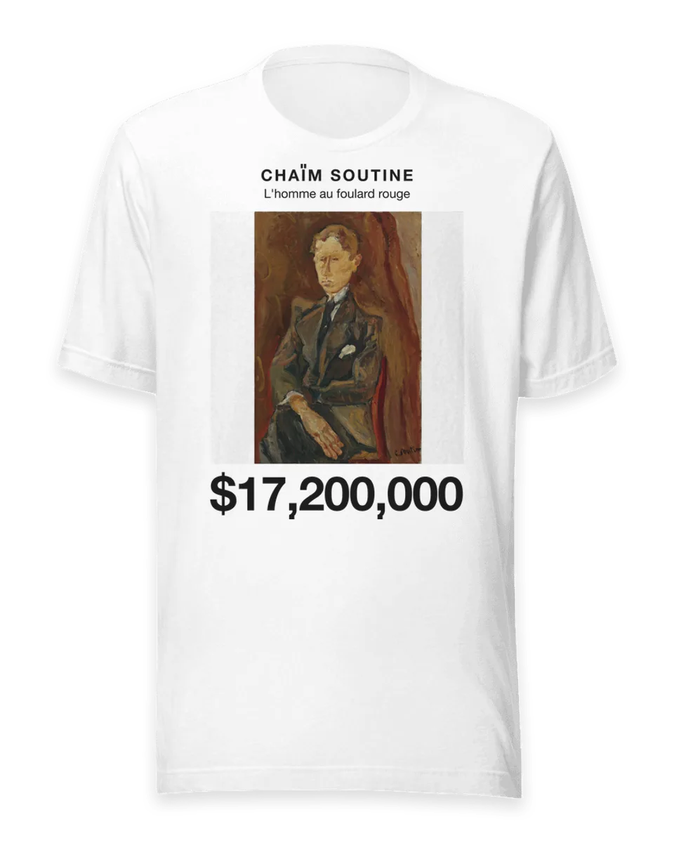T-shirt: L'homme au foulard rouge by Chaïm Soutine