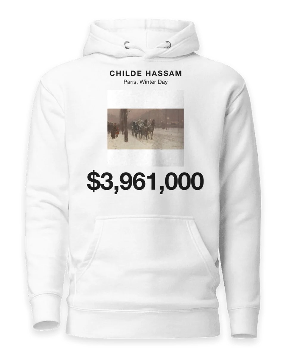 Hoodie: Paris, Winter Day by Childe Hassam