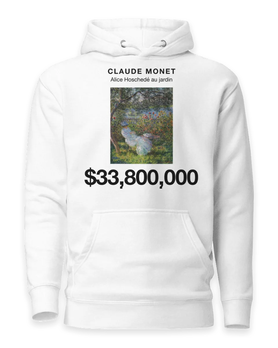Hoodie: Alice Hoschedé au jardin by Claude Monet