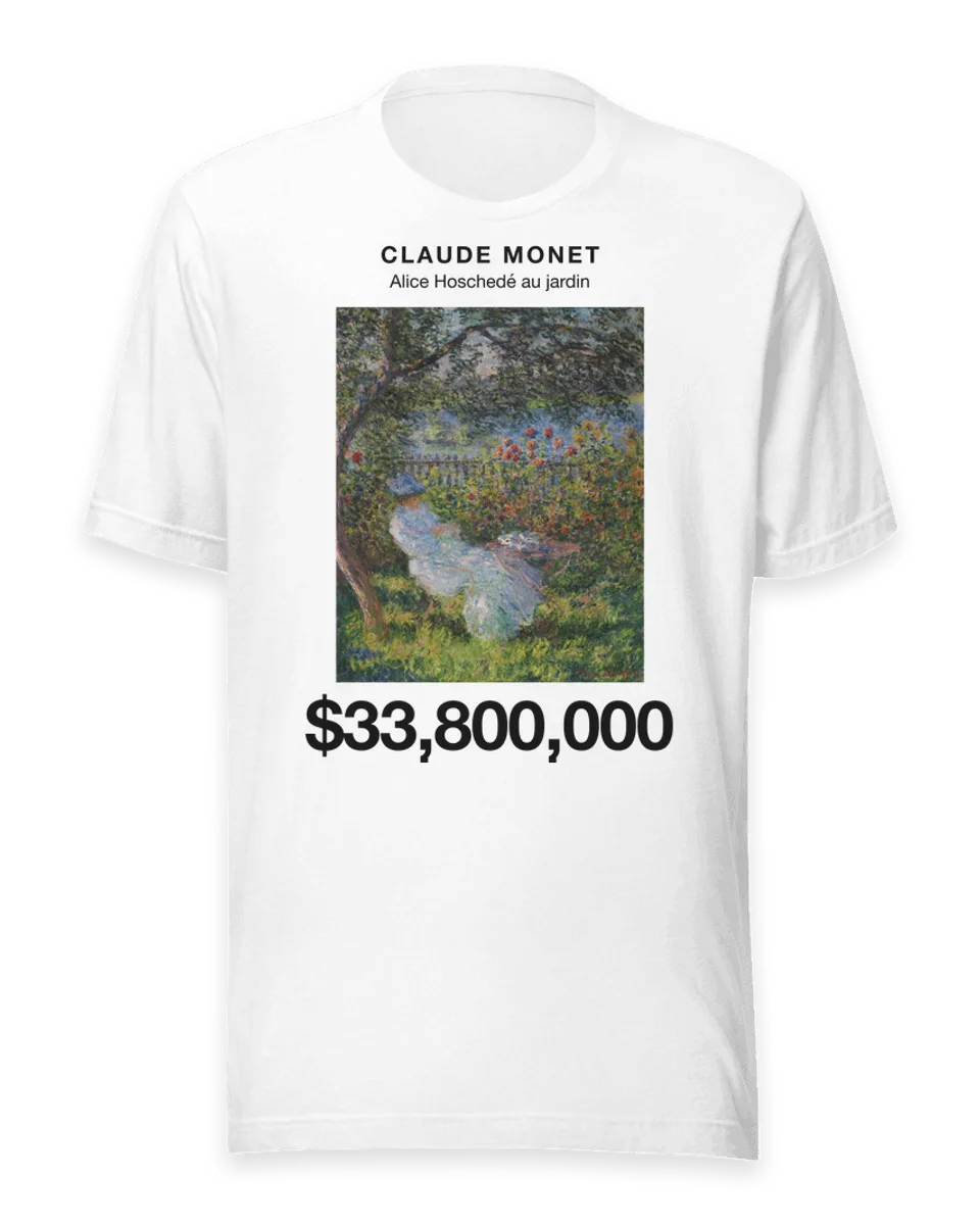 T-shirt: Alice Hoschedé au jardin by Claude Monet