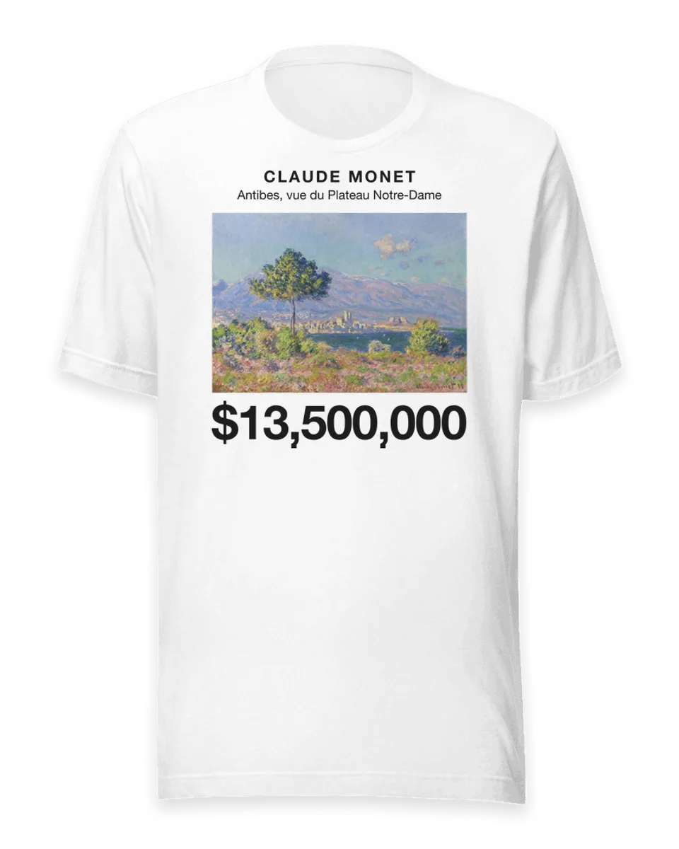 T-shirt: Antibes, vue du Plateau Notre-Dame by Claude Monet