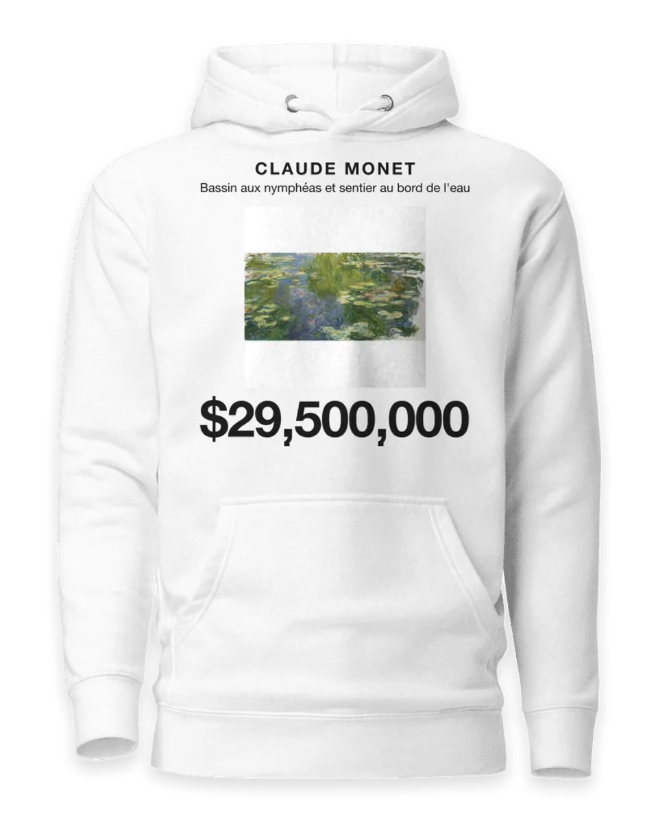 Hoodie: Bassin aux nymphéas et sentier au bord de l'eau by Claude Monet