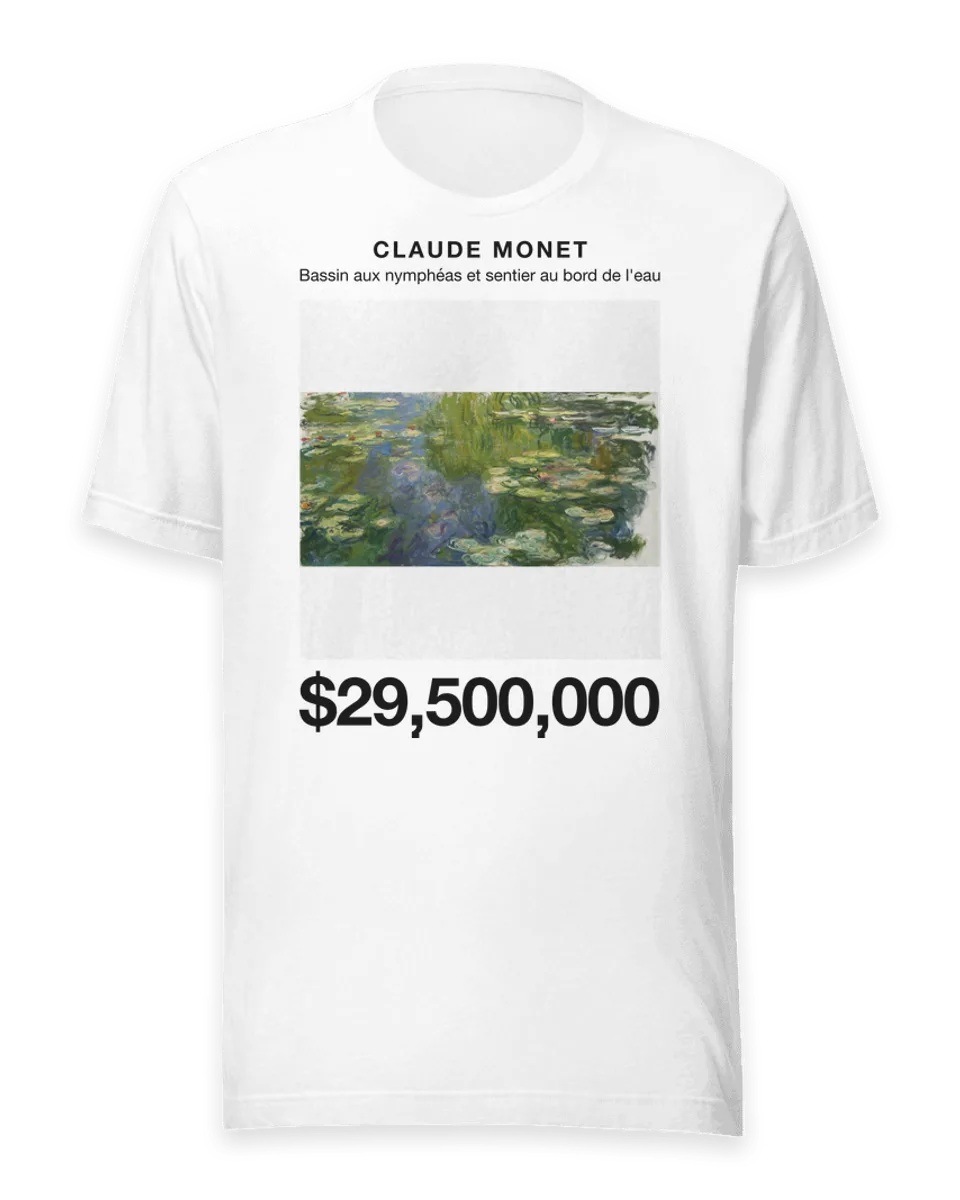 T-shirt: Bassin aux nymphéas et sentier au bord de l'eau by Claude Monet