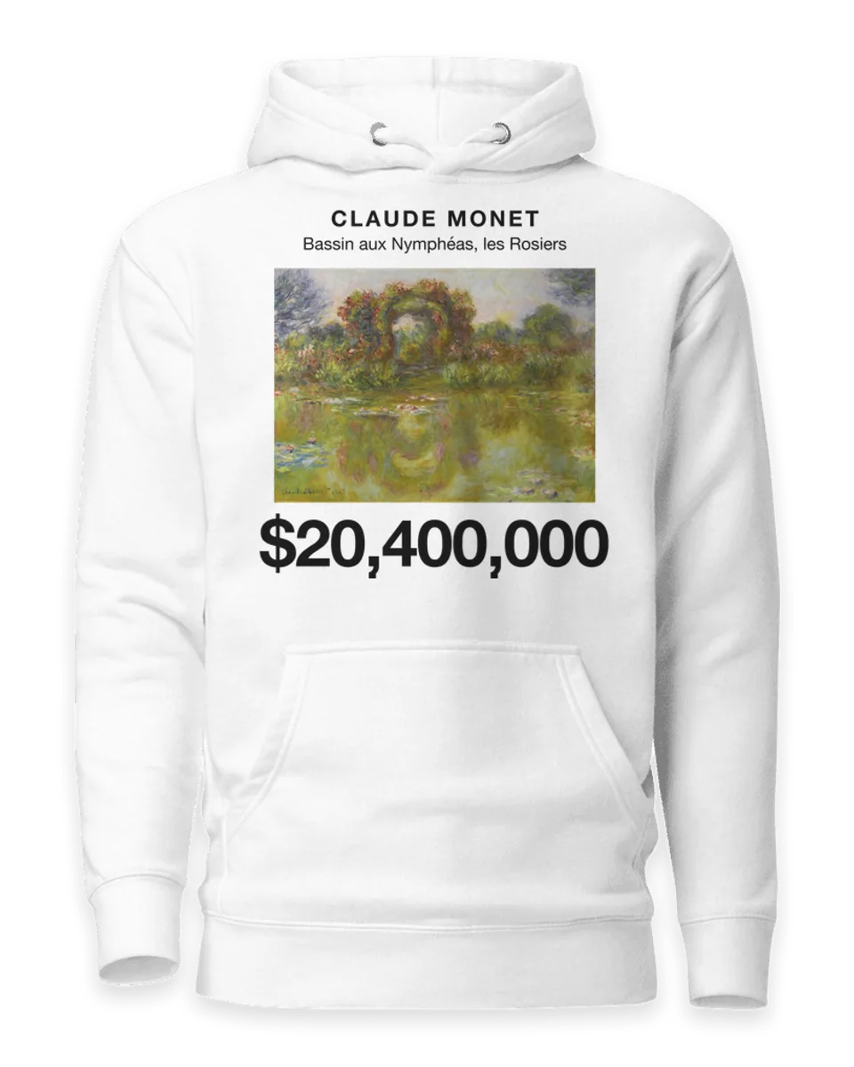 Hoodie: Bassin aux Nymphéas, les Rosiers by Claude Monet