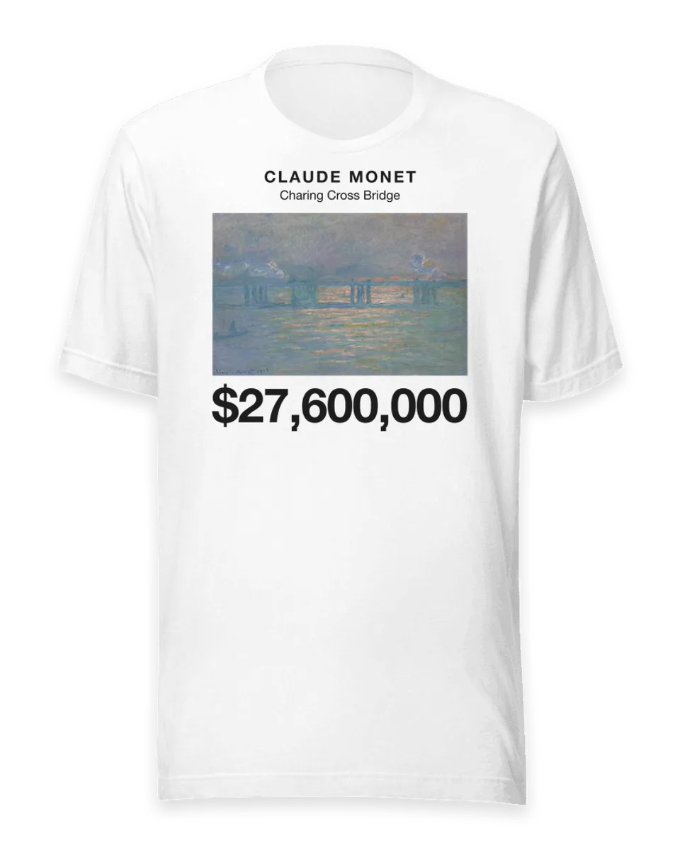 T-shirt: Charing Cross Bridge by Claude Monet