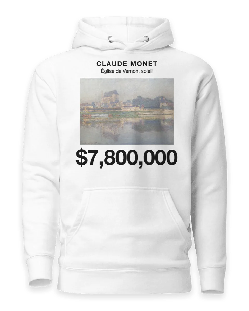 Hoodie: Église de Vernon, soleil by Claude Monet