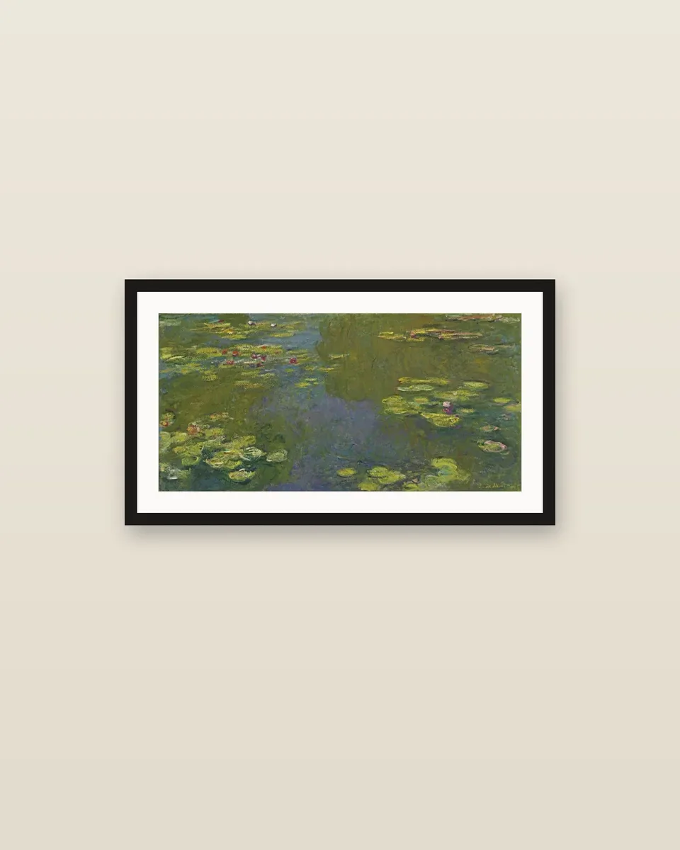 Le Bassin aux Nymphéas by Claude Monet, framed