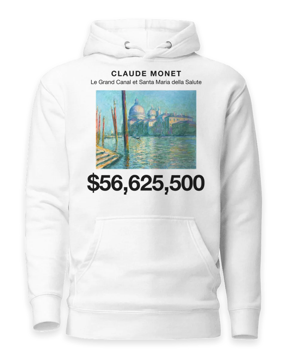 Hoodie: Le Grand Canal et Santa Maria della Salute by Claude Monet