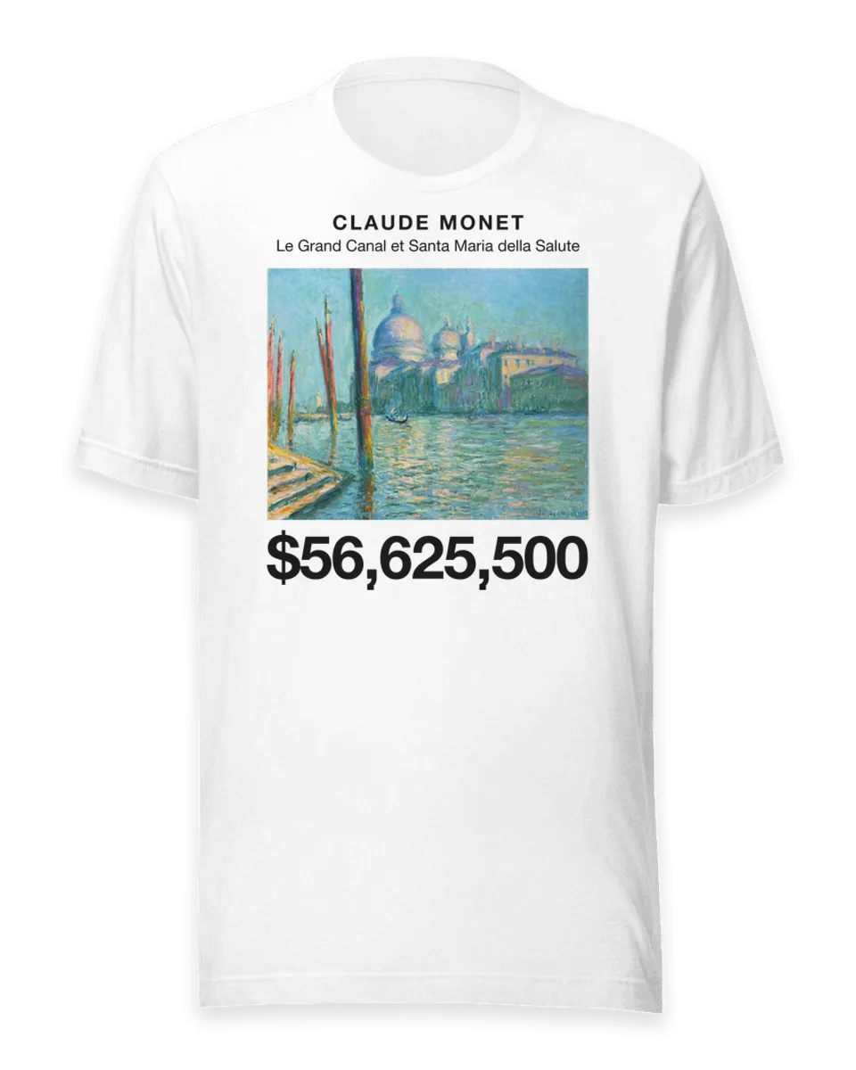 T-shirt: Le Grand Canal et Santa Maria della Salute by Claude Monet