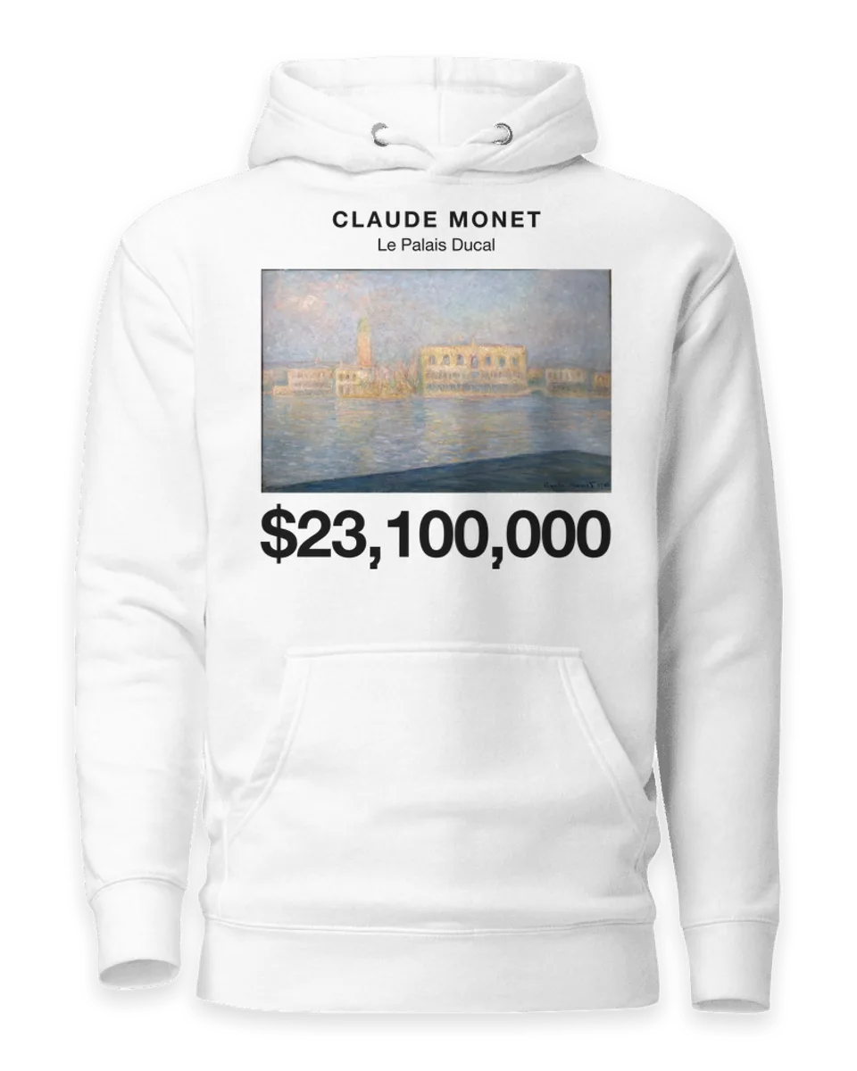 Hoodie: Le Palais Ducal by Claude Monet
