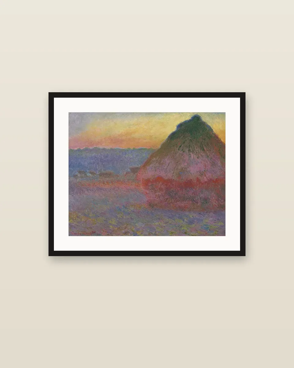 Meule by Claude Monet, framed