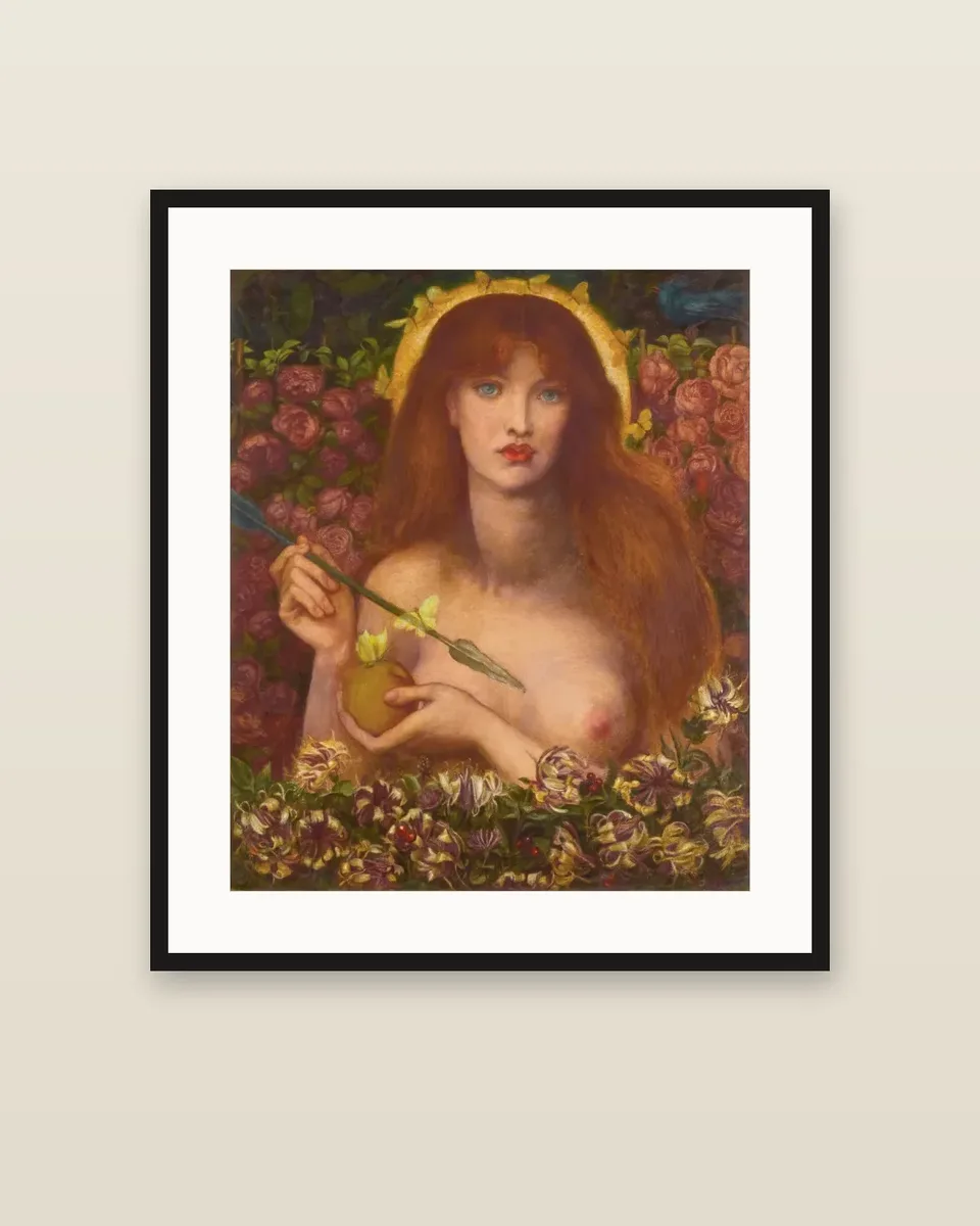 Venus Verticordia by Dante Gabriel Rossetti, framed