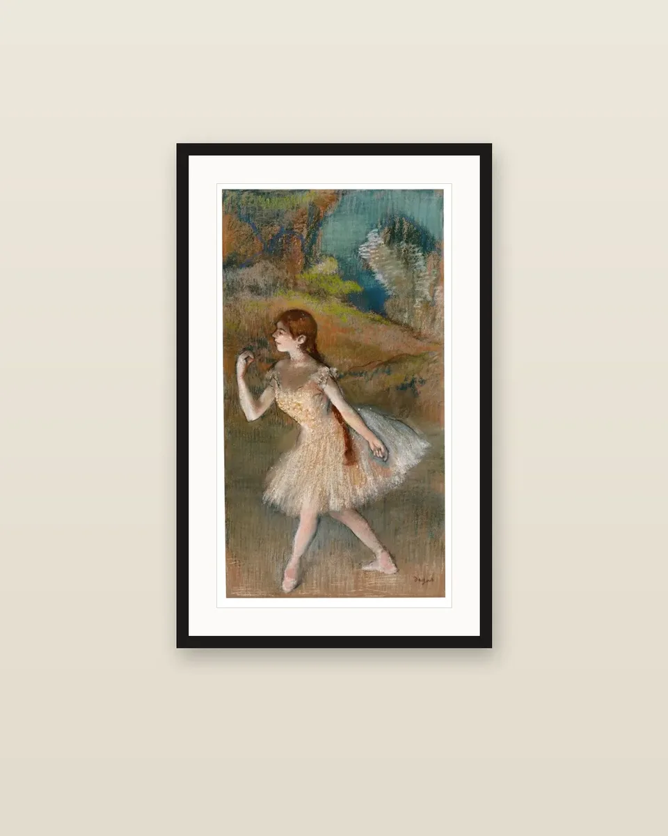 Danseuse by Edgar Degas, framed