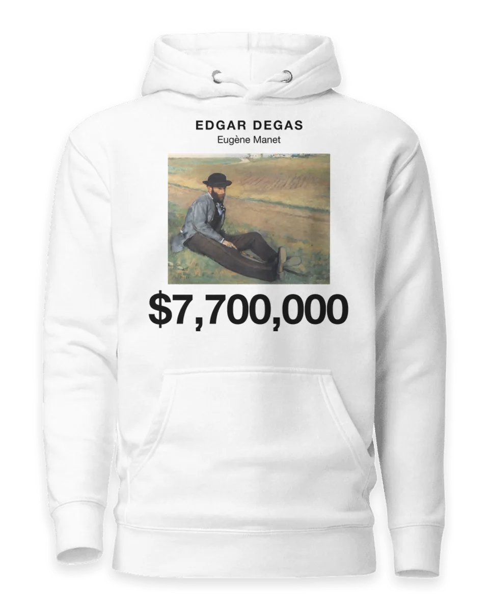 Hoodie: Eugène Manet by Edgar Degas