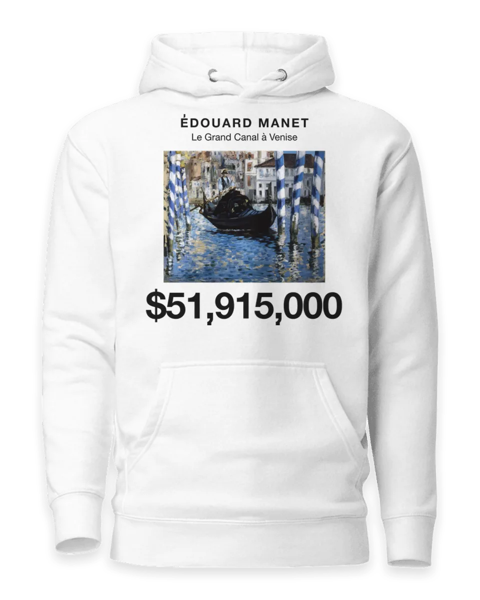 Hoodie: Le Grand Canal à Venise by Édouard Manet