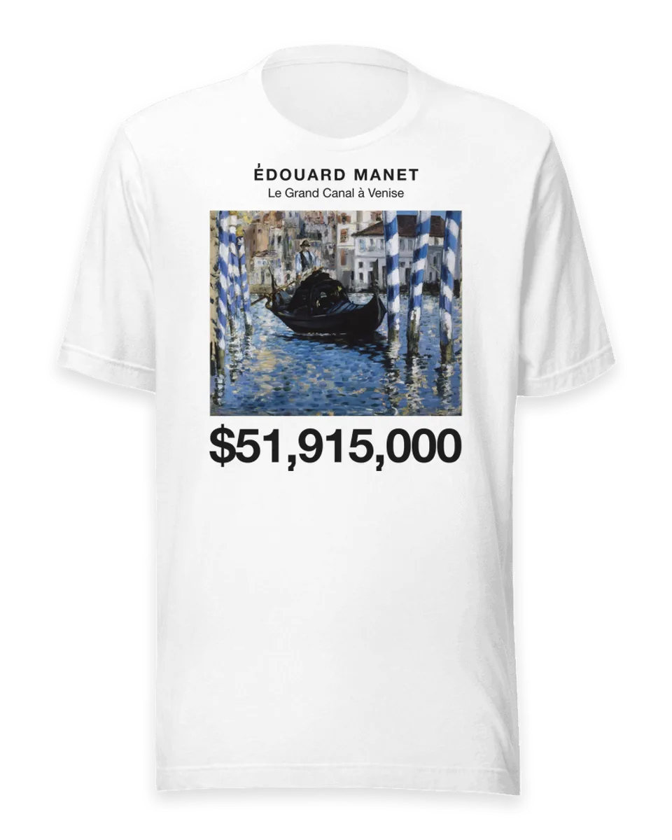 T-shirt: Le Grand Canal à Venise by Édouard Manet