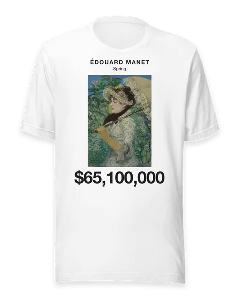 Spring by Édouard Manet, on a white t-shirt