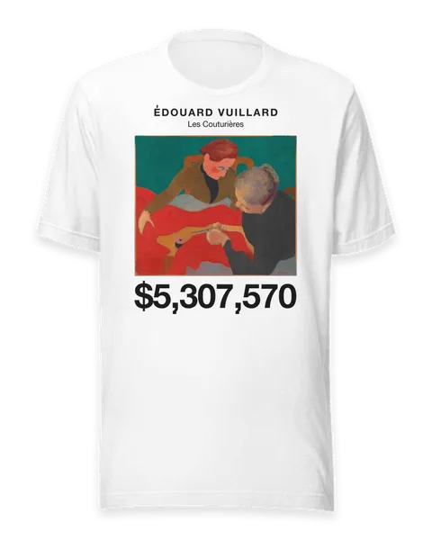 Les Couturières by Édouard Vuillard, on a white t-shirt