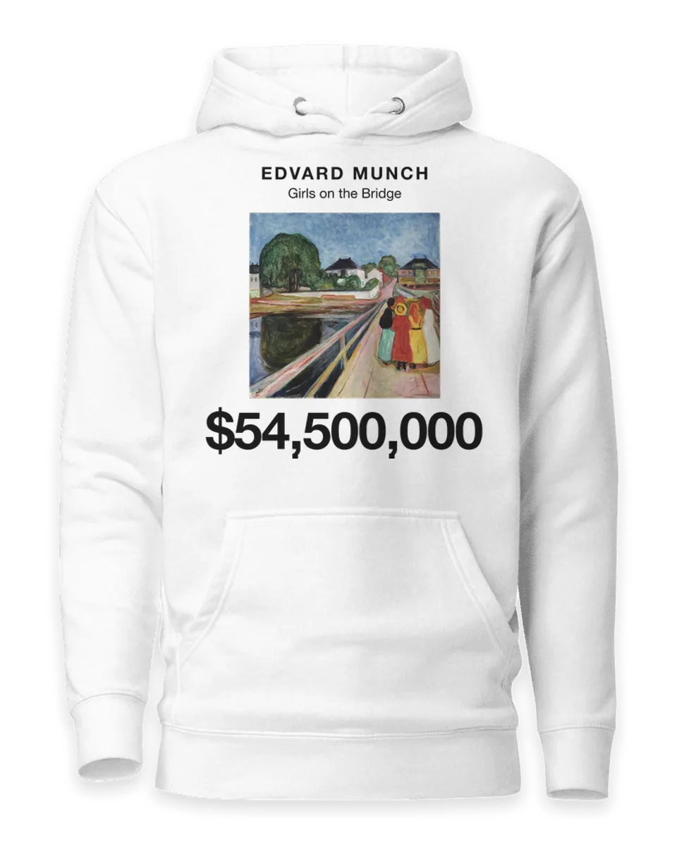 Hoodie: Girls on the Bridge by Edvard Munch