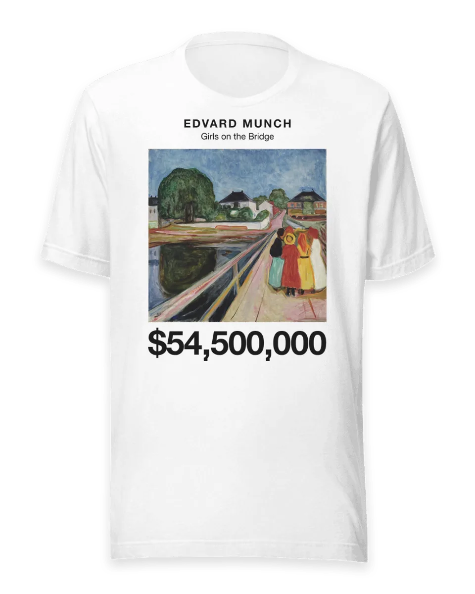 T-shirt: Girls on the Bridge by Edvard Munch
