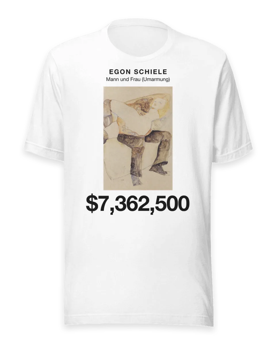 T-shirt: Mann und Frau (Umarmung) by Egon Schiele