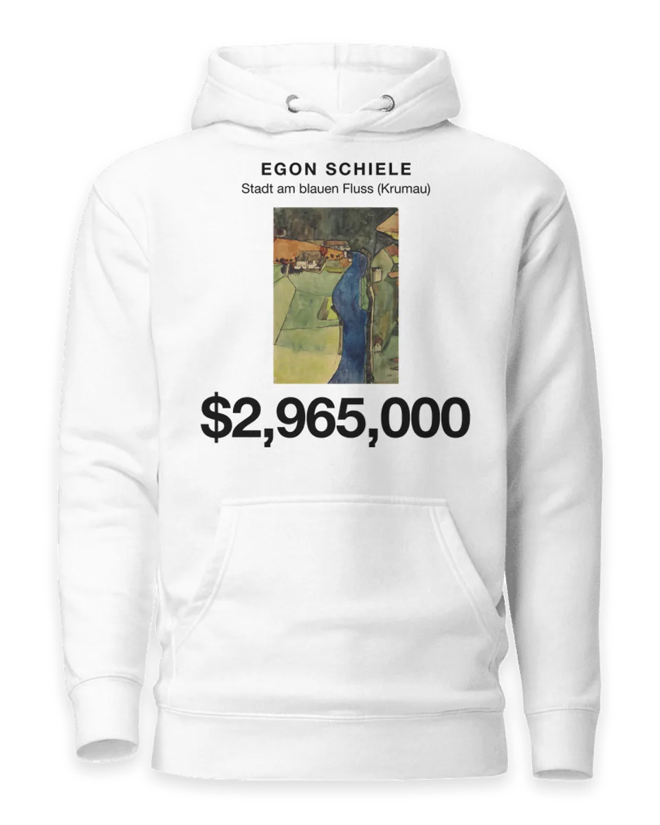 Hoodie: Stadt am blauen Fluss (Krumau) by Egon Schiele