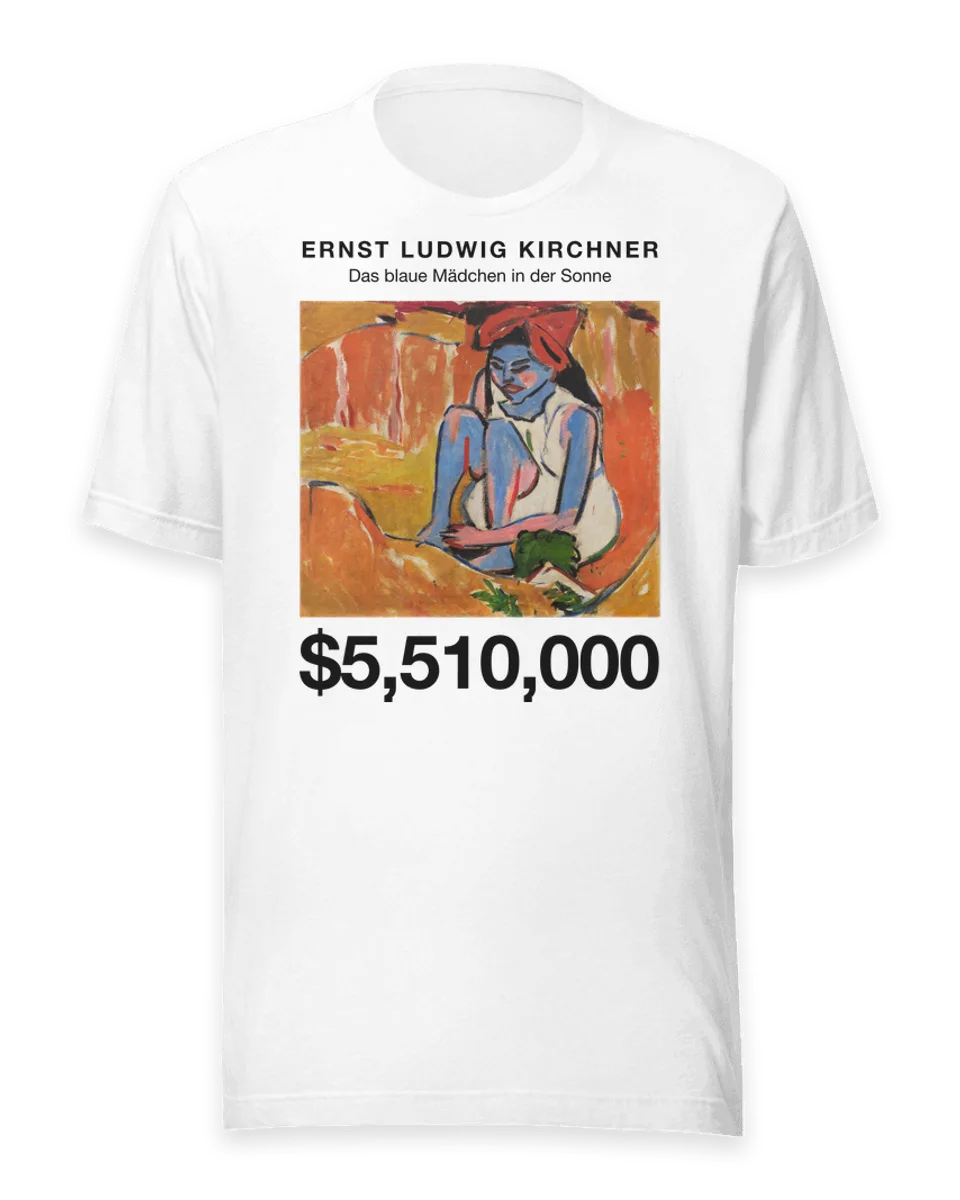 T-shirt: Das blaue Mädchen in der Sonne by Ernst Ludwig Kirchner