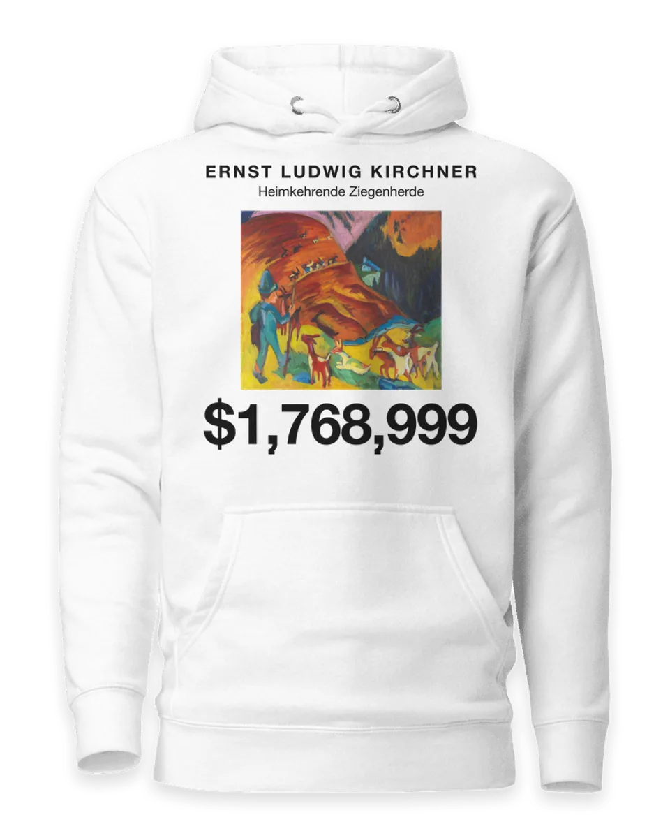 Hoodie: Heimkehrende Ziegenherde by Ernst Ludwig Kirchner