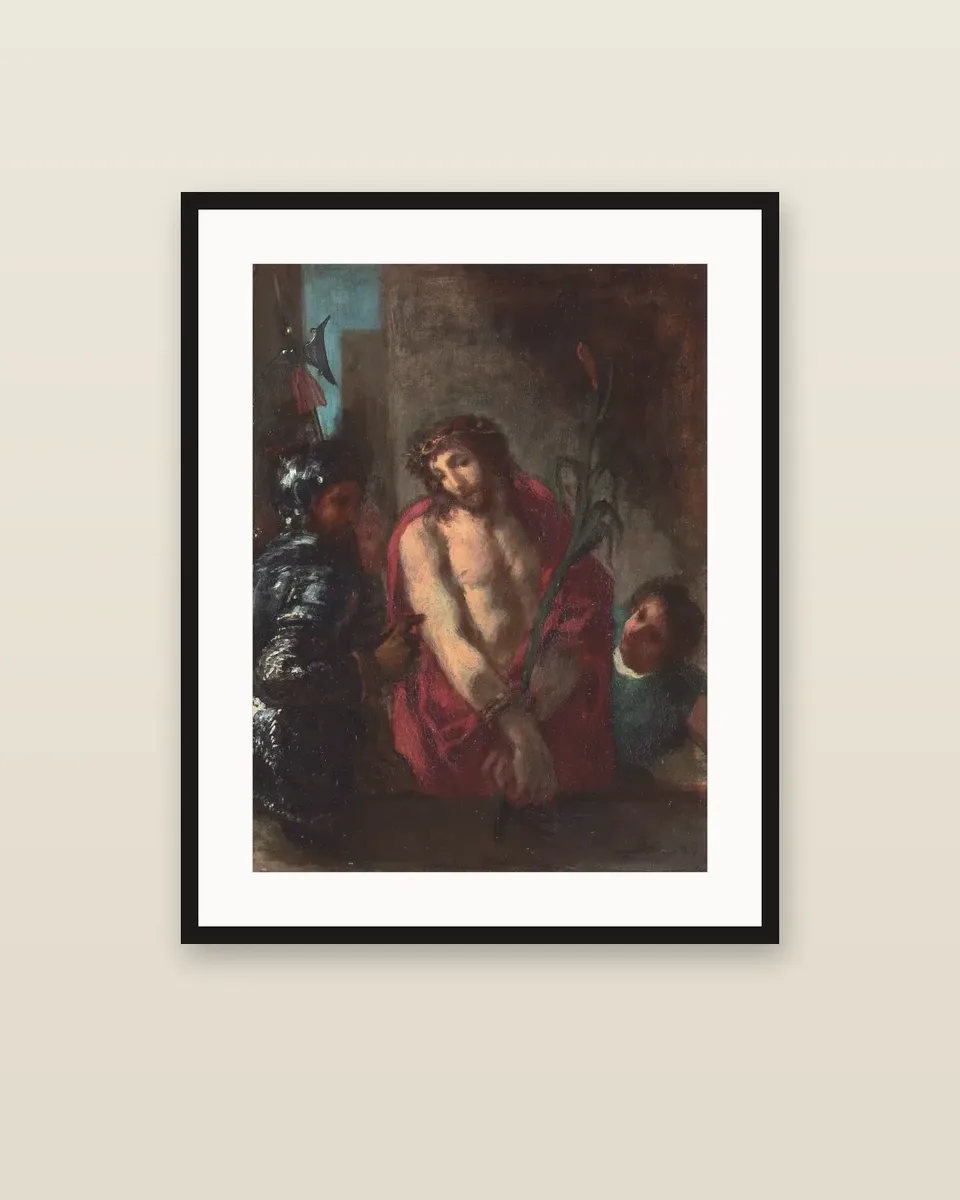Ecce Homo by Eugène Delacroix, framed