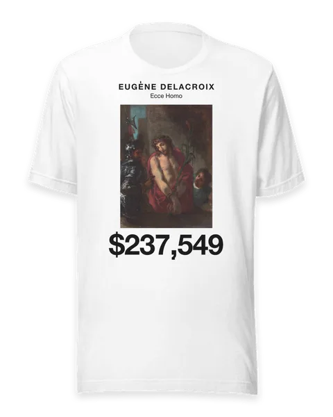 Ecce Homo by Eugène Delacroix, on a white t-shirt