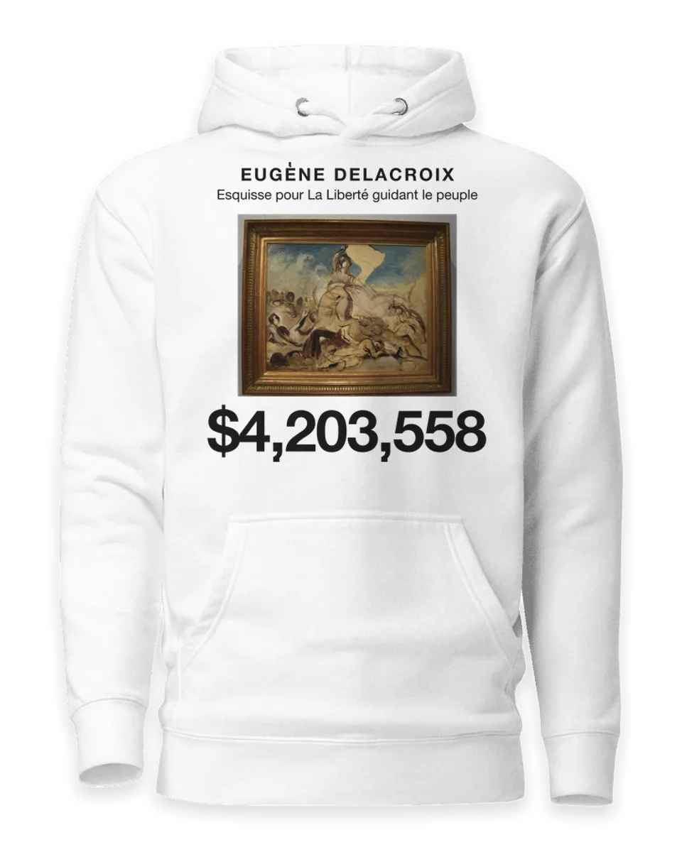 Hoodie: Esquisse pour La Liberté guidant le peuple by Eugène Delacroix