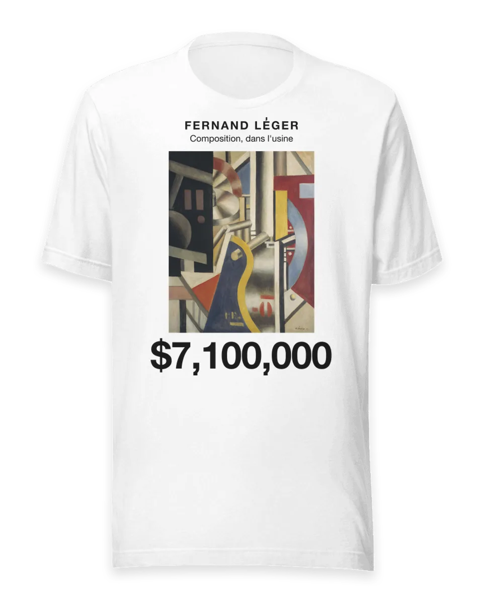 T-shirt: Composition, dans l'usine by Fernand Léger