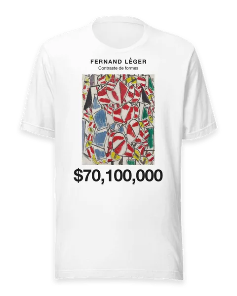 Contraste de formes by Fernand Léger, on a white t-shirt